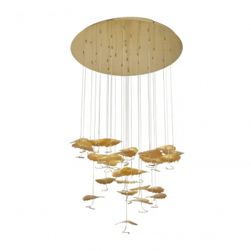 Светильник подвесной iLedex Lotus 8827P-19 BRASS