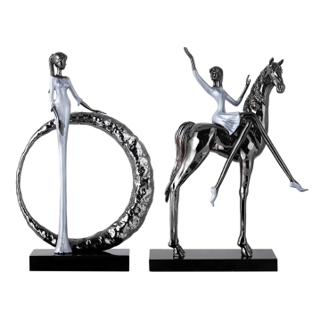 Статуэтка настольная ArtHomeDecor PRETTY WOMAN 7482 BLACK & WHITE