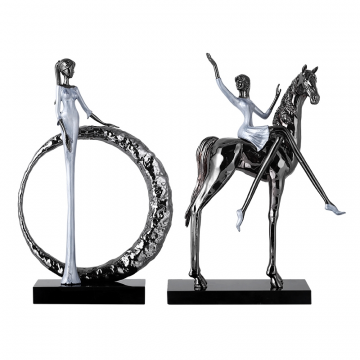 Статуэтка настольная ArtHomeDecor PRETTY WOMAN 7483 BLACK & WHITE