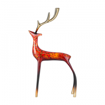 Статуэтка настольная ArtHomeDecor DEER 7318 S DEEP RED