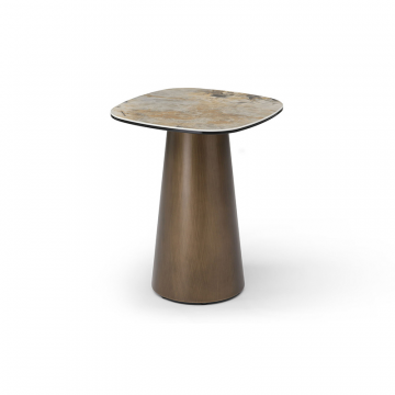 Стол журнальный Melanie (40), медь/керамика