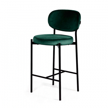 Стул полубарный Mason, бархат зеленый 19