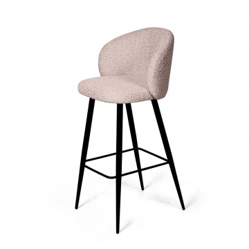 Стул полубарный Vito, букле бежевый / опора конус