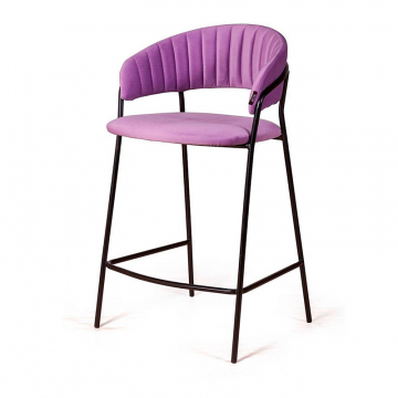 Стул полубарный Kelly, велюр Holland 36