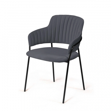 Стул Breeze, бархат серый 27