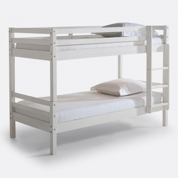 Детская кровать модульная ярусная из массива сосны Maysar  90 x 190 см белый