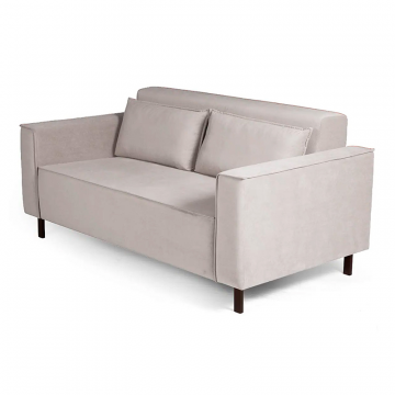 Club диван-кровать прямой, велюр Frost silver