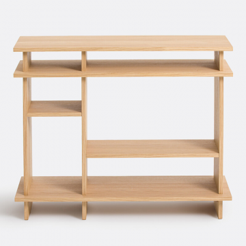 Этажерка шпонированная дубом ABAC  единый размер бежевый