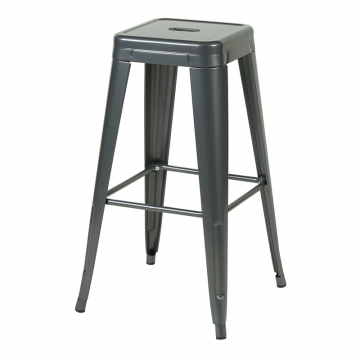 Стул барный TOLIX серебристый матовый KD