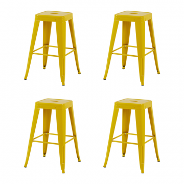Стул барный TOLIX желтый глянцевый KD 4 шт.