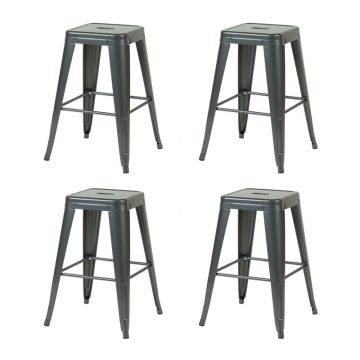 Стул барный TOLIX серебристый матовый KD 4 шт.