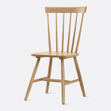 Стул с перекладинами из массива гевеи Jyko  единый размер бежевый