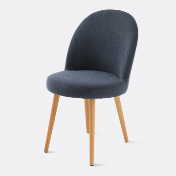 Вельветовый стул Ins  единый размер синий