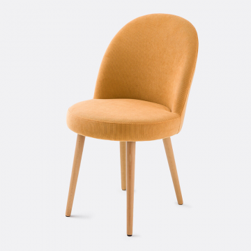 Вельветовый стул Ins  единый размер желтый