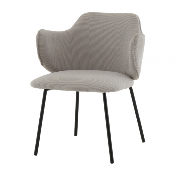 Стул Джиннет NEW велюр светло-серый