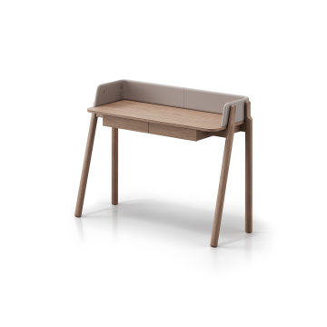 Консоль Basic 120*45 см (натуральный дуб, бежевый экокожа)