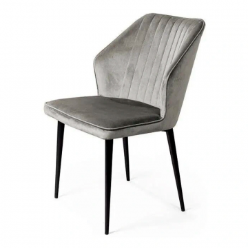 Стул Berg, бархат пепельно-бежевый 25