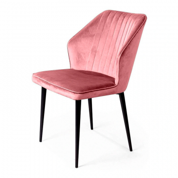 Стул Berg, бархат пудровый 15
