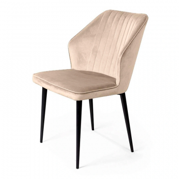 Стул Berg, бархат светло-бежевый 2