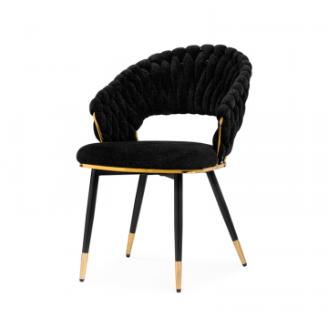 Стул на металлокаркасе Rakel black / gold