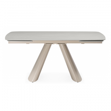 Керамический стол Grig 165(240)x90 серо-бежевый