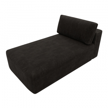 Модуль канапе Лига-060 НПБ, BRUT 17 коричневый, Велюр