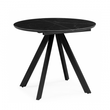 Керамический стол Трейси 90 shakespeare black / черный