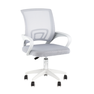 Кресло офисное TopChairs Simple SN серый пластик белый
