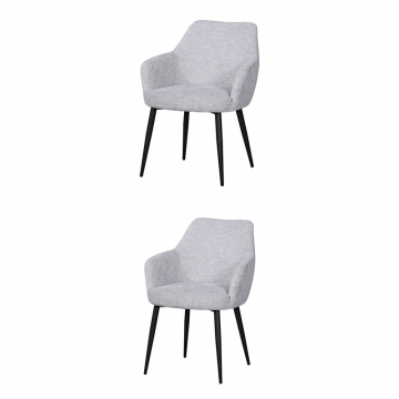 Стул обеденный Katys светло-серый рогожка 2 шт.