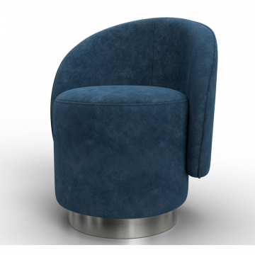 Кресло Лига-108, BRUT 11 синий, Велюр
