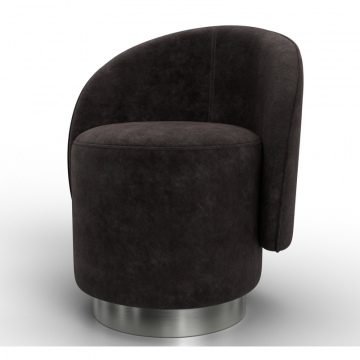 Кресло Лига-108, BRUT 17 коричневый, Велюр