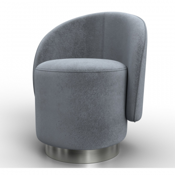 Кресло Лига-108, TOWER 10 серый, Велюр