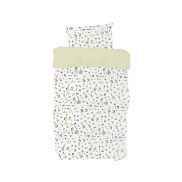 Постельное бельё в детскую кроватку «Зайчики с желудями»