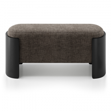 Банкетка Lagom 100 см (коричневый рогожка, черный)