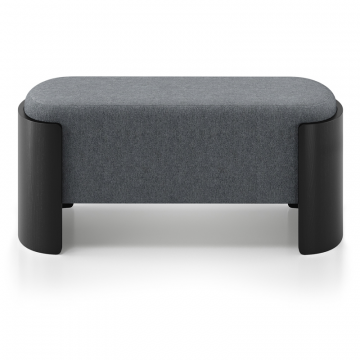 Банкетка Lagom 100 см (серый твид, черный)