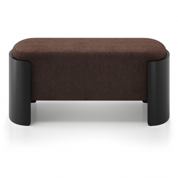 Банкетка Lagom 100 см (шоколад твид, черный)