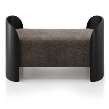 Банкетка Lagom 2 120 см (коричневый рогожка, черный)