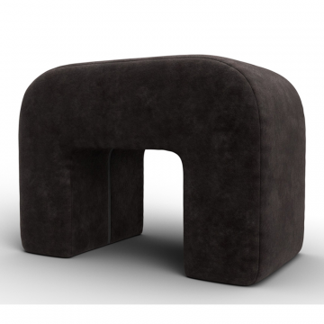 Пуф 008, BRUT 17 коричневый, Велюр