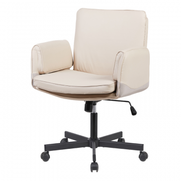 Кресло офисное TopChairs Foldo с откидными подлокотниками бежевое