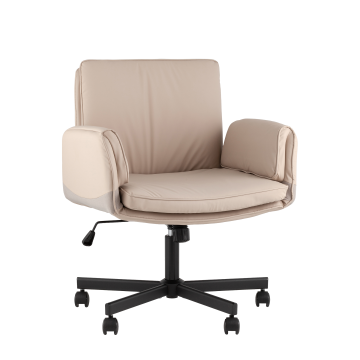 Кресло офисное TopChairs Foldo с откидными подлокотниками бежевое