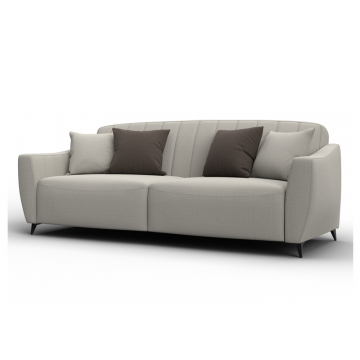 Диван-книжка Лига-095 НПБ, Амур 02 бежевый, Рогожка