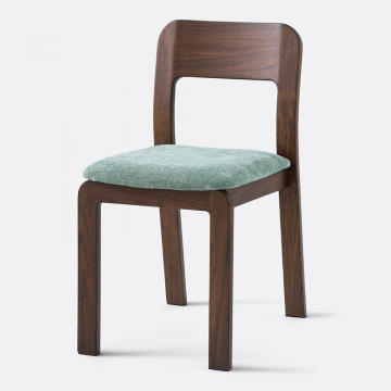 Мягкий стул из массива вяза Talet  единый размер каштановый