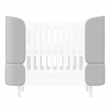 Комплект чехлов для кроватки-трансформера KIDI Soft (серый)