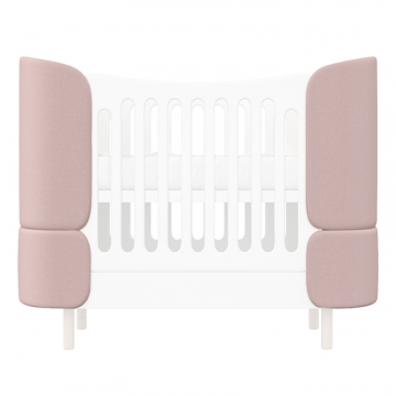 Комплект чехлов для кроватки-трансформера KIDI Soft (розовый)