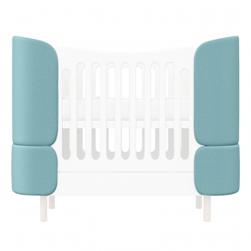 Комплект чехлов для кроватки-трансформера KIDI Soft (бирюзовый)