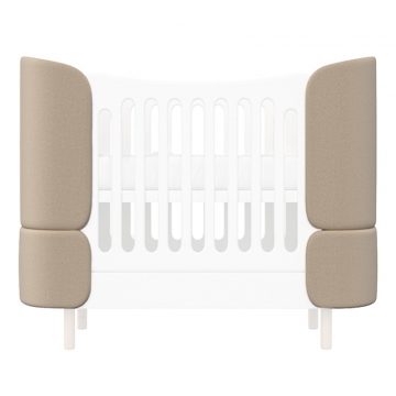 Комплект чехлов для кроватки-трансформера KIDI Soft антивандальная ткань (бежевый)