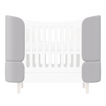 Комплект чехлов для кроватки-трансформера KIDI Soft антивандальная ткань (серый)