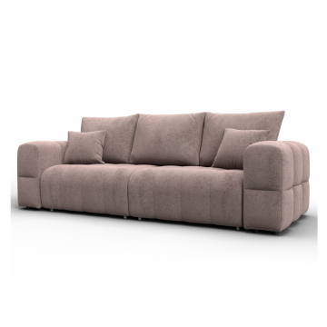 Диван прямой Лига-110 НПБ, TOWER 05 бежевый, Велюр