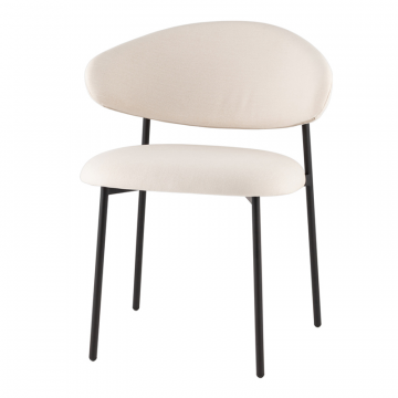 Стул Evan велюр молочный