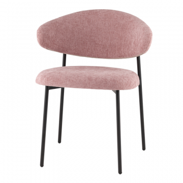 Стул Evan шенилл пыльно-розовый